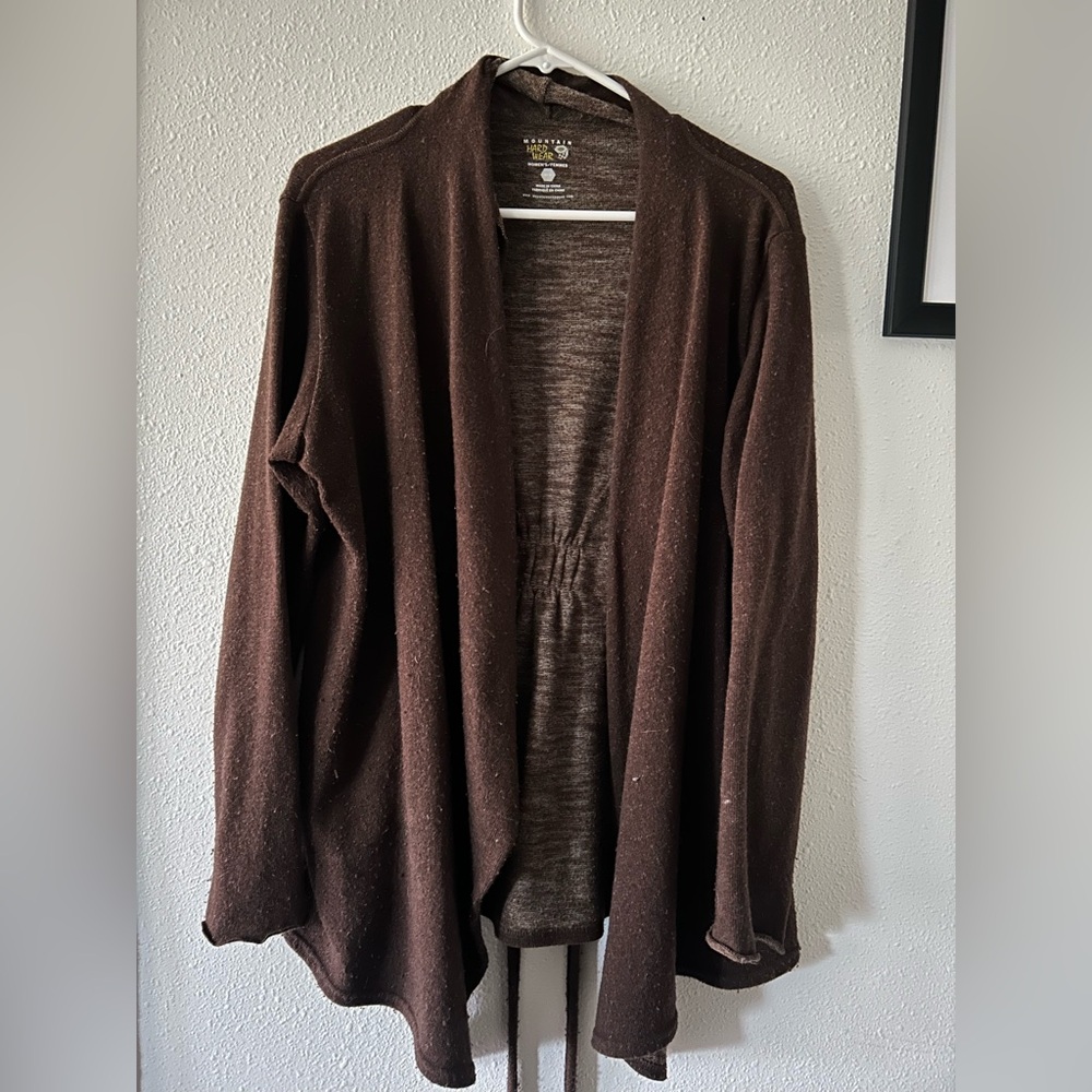 Wool wrap sweater